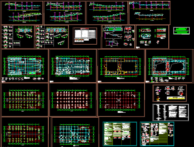 兴城钢结构报告厅图纸